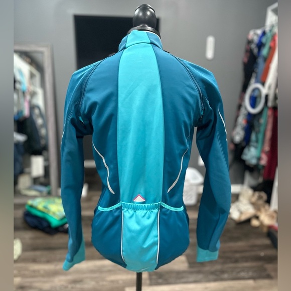 Gore Bike Wear Windstopper Cycling Convertible Women Blue Jacket Med NWOT - Picture 5 of 8